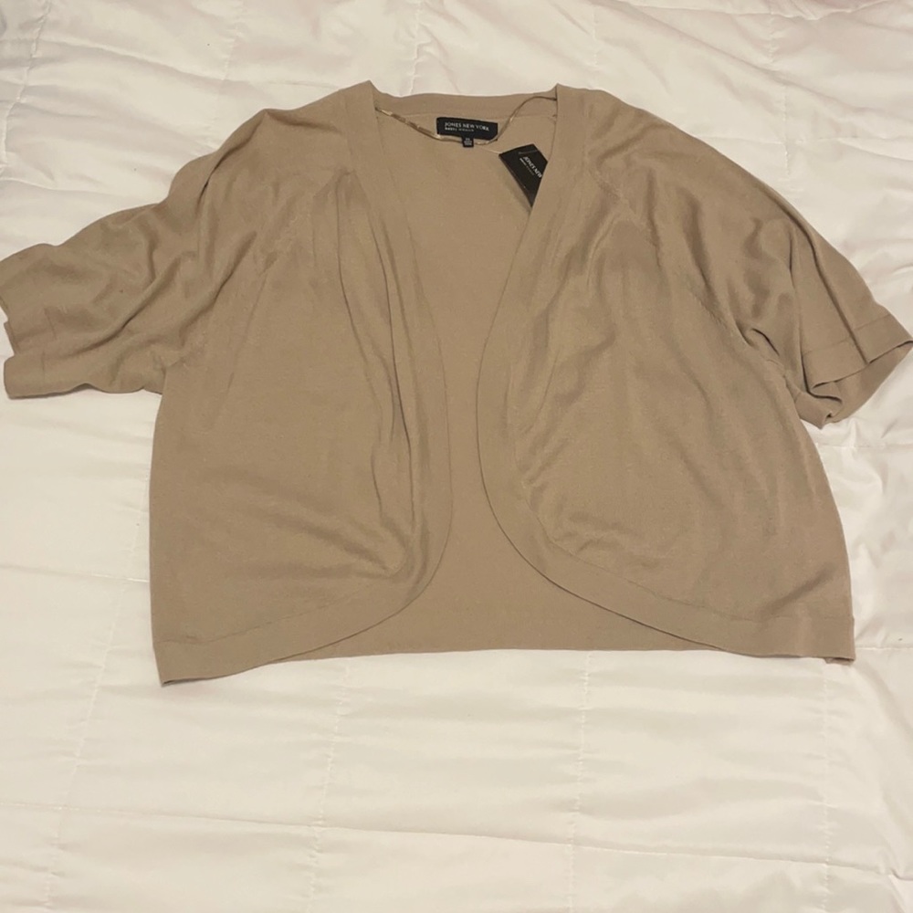 NWT Jones New York 2x cardigan khaki